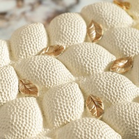 Boîtes en résine Flolenco faites à la main, luxe, feuilles dorées 3D, citron, pour la maison, la table, présentoir à bijoux, organisateur de rangement