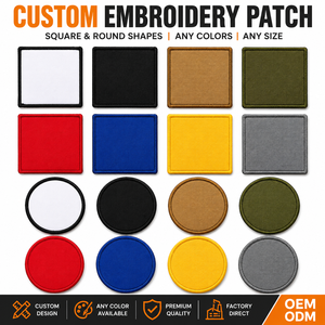 Patch de sublimation personnalisé vierge avec support thermocollant ou auto-agrippant, technique de broderie pour T-shirts et sweats à capuche - Product Image 2