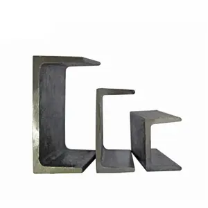 Barra de aço de canal rolado frio, tamanho c12x207, barra de aço preta, ferro, tamanhos de canal duplo c