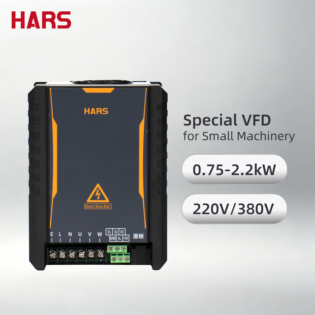Compact Single/Three Phase Inverter VFD AC Drive 0.75-2.2KW 380V V/F Control Frequency Converter