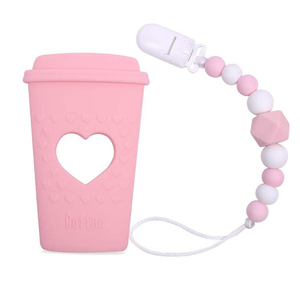 Yongli Silicone Teethers Relief Beads Binky Holder and Pacifier Clips Teething Toys for Boys and Girls Baby