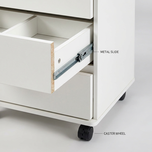 Gabinete <span class=keywords><strong>de</strong></span> Almacenamiento Móvil con Ruedas y Cajones Personalizables para la Organización del Hogar y la <span class=keywords><strong>Oficina</strong></span> - Product Image 3