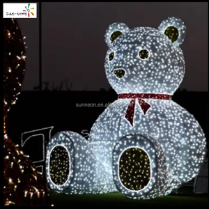 Lumières de Noël extérieures à LED, motif ours polaire, décoration extérieure de Noël, Saint-Valentin - Product Image 6