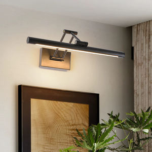 Lámpara de Pared de Cobre Estilo Retro, Luz LED para Espejo de Baño, Luz Plegable para Espejo de Baño, Luz de Relleno para Pinturas al Óleo