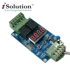 12V/24V Dual Programmeerbaar Tijdrelais Module Plc Board Cycle Delay Timer Module 2 Spanningsdetectie Controle