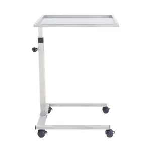 Hospital Stainless Steel Surgical Hydraulic Mechanical Mayo Table in Operating Room Medical Instrument Trolley for Sale