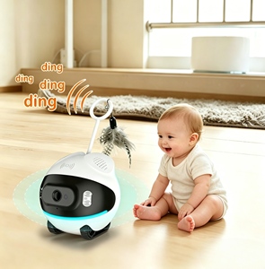 Robot caméra interactif <span class=keywords><strong>pour</strong></span> <span class=keywords><strong>animaux</strong></span> de compagnie avec conception de tumbler automatique 135 °   Caméra <span class=keywords><strong>pour</strong></span> <span class=keywords><strong>animaux</strong></span> de compagnie à vision nocturne grand angle avec connectivité 4G et portée de 10 m - Product Image 4