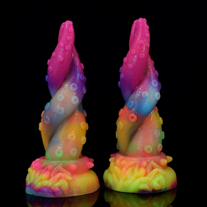 2022 YOCY Seri Naga Kuning Fantasi 324G <span class=keywords><strong>Penis</strong></span> Karet Bercahaya Dalam Gelap Glow In The Dark untuk Lesbian - Product Image 5
