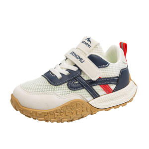 2025 Spring Autumn Girls' & Boys' Breathable Mesh Running <b>Shoes</b> with <b>Velcro</b> Closure Soft Sole for Kids - Product Image 3