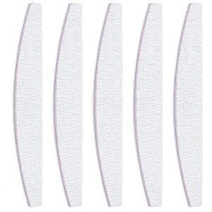 Lime à ongles double face en émeri, grain 100/180, bloc de ponçage zèbre lavable, coupe-ongles pour manucure et soin des ongles - Product Image 4