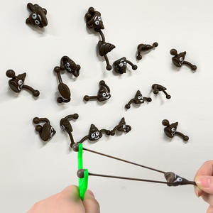 Giocattoli Decompressione Poo Slingshot, Giocattoli Volanti in Plastica per Arrampicata su Muro, Giochi con Catapulta per Bambini - Product Image 2