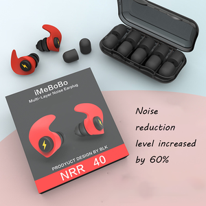 Buổi hòa nhạc bơi có thể điều chỉnh nút tai tiếng ồn bên an toàn tùy chỉnh cao cấp Silicone nút tai trường hợp cho du lịch ngủ - Product Image 2