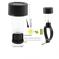 Lampe LED DC étanche IP44 avec télécommande pour balustrade de jardin, éclairage extérieur paysager, angle de faisceau 360°, température de couleur multi-couleurs, IRC 80