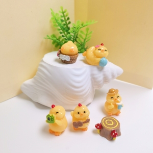 100 Piezas <span class=keywords><strong>de</strong></span> Patitos Amarillos en Miniatura 3D, Adornos <span class=keywords><strong>de</strong></span> Resina para Casa <span class=keywords><strong>de</strong></span> Muñecas, Manualidades DIY para Decoración del Hogar - Product Image 4