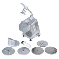 Pemotong Sayur Listrik Efisien Bahan Stainless Steel Mesin Pemotong Sayur dan Buah Multifungsi untuk Mengiris/Memotong Dadu/Mencacah