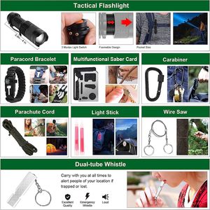 Kit de Supervivencia de Emergencia, Bolsa de Rescate con Herramientas Esenciales para Senderismo, Camping, Viajes y Seguridad en la Naturaleza - Product Image 4