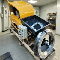 Machine à projeter du mortier compacte 220V, petite, 4 mm, pour la restauration des murs des bâtiments historiques