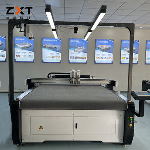 Home Furnishing Industry Cutter Soft Glass Materials <b>Vibrating</b> Knife Digital Flatbed Cutting <b>Machine</b> - Product Image 1