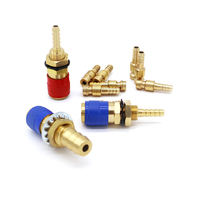 Adaptateur rapide pour torche de soudage MIG TIG, refroidi à l'eau et à gaz, rouge et bleu, 6 mm, 8 mm, 10 mm