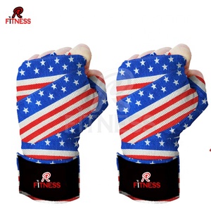 Bandes de poignet élastiques en nylon noir de 120 pouces, bandes de poignet de boxe personnalisées - Product Image 4