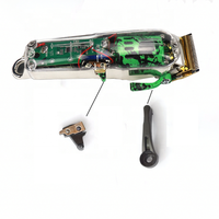 Barberia – pièces de rechange pour tondeuse à cheveux, moteur, interrupteur de batterie, levier de réglage PCB, couverture à ressort, ensembles complets pour Magic 8148