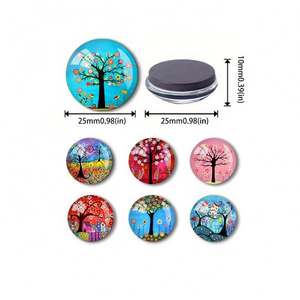 Aimants de réfrigérateur en verre cristal 3D personnalisés, design moderne, forme originale, aimant de réfrigérateur avec autocollant magnétique de haute qualité - Product Image 4