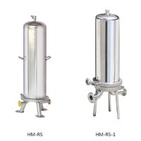 Boîtier de filtre mono-élément de précision en acier inoxydable SS316L, équipé d'un élément filtrant pour la filtration des systèmes chimiques, faible libération de particules