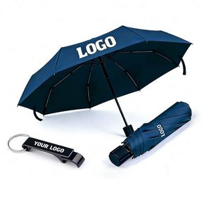 Parapluies promotionnels personnalisés en gros pour événements professionnels, cadeaux, impression de logo, protection UV, durables, parapluies en stock - Product Image 1