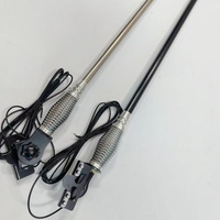 Nouvelle antenne de véhicule tout-terrain, antenne décorative épaissie, installation sans perte, pare-chocs avant, noir/argent