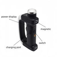 Pointeur laser avec base magnétique, lampe de travail rechargeable, trépied, lumière d'inspection LED haute puissance pour inspection / pointage laser