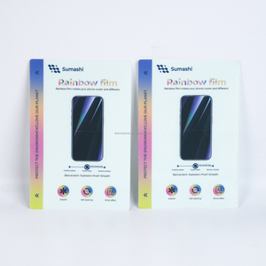 Sumashi <strong>Rainbow</strong> Holographic Self-healing EPU Hydrogel Mobile Phone <strong>Screen</strong> <strong>Protector</strong> for iPhone 17 16 15 for Cutting Machine - Product Image 1