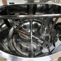 Usine KinYo SS304 chemisé chaleur mélangeur électrique Machine avec liquide shampooing crème mélangeur détergent à lessive mélangeur