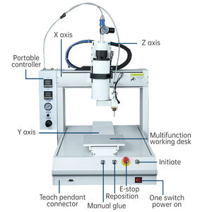 نظام توزيع الغراء السائل الأوتوماتيكي المكتبي ثلاثي المحاور مع روبوت CNC ومحرك PLC مع ضمان لمدة عام - Product Image 2