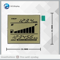 Pantalla LCD Monocromática HTN Antideslumbrante de 7 Segmentos GW026 de 5.0V para Motocicletas Passion Pro VDO, Venta al Por Mayor