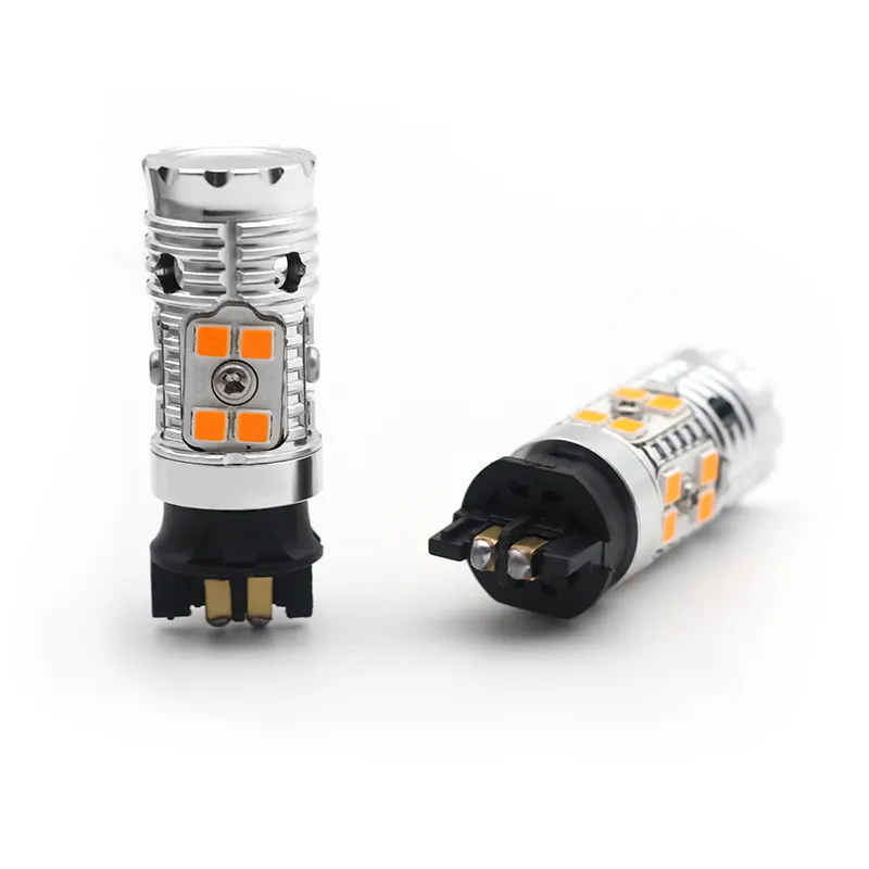 Ambre blanc PW24W PWY24W CANBUS LED ampoules 3030 SMD Peugeot MINI DRL feux de jour