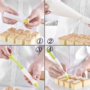 Cake Decorating Pens Kit Silicone Food Writing Pen with 4 Patterns of Tips Cookie Pastry Decorating Pens - Product Image 5