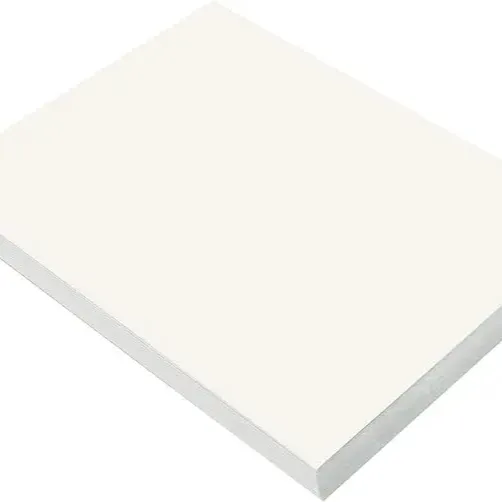 Papel de Construcción, Blanco, 9 "x 12", 100 Hojas