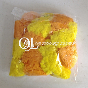Guirlande de fleurs décoratives artificielles Marigold Guirlande de cordes de fleurs multicolores pour la décoration de porte de mariage de la mort - Product Image 6