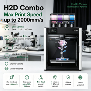 Impresora 3D CoreXY para Producción Industrial, Combo H2D de Bambú, Versión Internacional Sin Bloqueo Regional, Tecnología de Impresión Rápida - Product Image 1