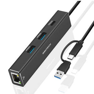 <span class=keywords><strong>RSHTECH</strong></span> Type C USB Hub RJ45 Gigabit LAN Répartiteur de réseau 10Gbps Port Dock USB vers Ethernet Adaptateur pour ordinateur - Product Image 6