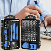 Kit d'outils de réparation multifonctionnel en gros avec étui rigide, nouveau, 115 embouts de tournevis, pour montres et téléphones