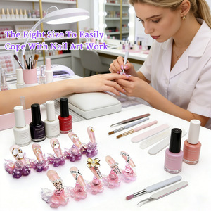 Soporte de Práctica para Uñas Transparentes con Efecto Láser Aurora Serie Mariposa, Soporte para Joyería de Uñas Largas, Lote Qt0825, 5 Piezas - Product Image 2