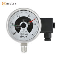 SY YXC SS316L Diaphragm Electrical Contact Pressure Gauges -0.1~0~60MPa Accuracy 0.5% 1/4" Connection 80mm Hydraulic Industries