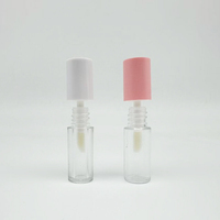 Grossiste d'Usine Professionnel: Contenant de Brillant à Lèvres Rond Blanc Rose 1,2 ml 3 ml, Mini Tube Cosmétique de Maquillage, Tube de Brillant à Lèvres Vide
