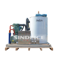 Chine meilleur SINDEICE 5 tonnes eau de mer flocon machine à glaçons machine à glace eau salée pour bateau de pêche