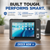 Tablet Android Iris Rugged Portabel 8 Inci dengan Penyimpanan 128GB, Layar Sentuh, Multi-Fingerprint, untuk Layanan Lapangan, Perbankan, dan Keuangan