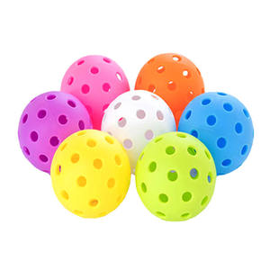 Roter TPE PE Umweltfreundlicher Pickleball-<span class=keywords><strong>Ball</strong></span> 74mm 26-Loch für Innen und 40-Loch für Außen Langlebig mit Individuellem Logo - Product Image 3