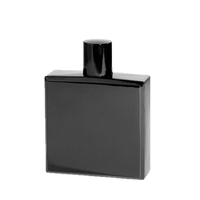 Bouteilles de parfum en verre carrées vides de luxe haut de gamme d'une capacité de 100ml avec pulvérisateur à pompe étanche directement de l'usine-pour diffuseur