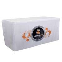 Housse de table rectangulaire personnalisée, impression numérique couleur CMYK par sublimation