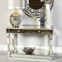 Console de luxe avec tiroirs, prévente, en miroir, nouvelle collection
